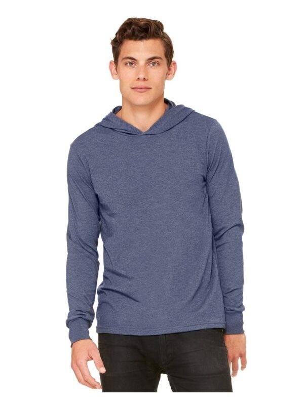 Unisex Jersey Hooded Long Sleeve Tee Thumbnail