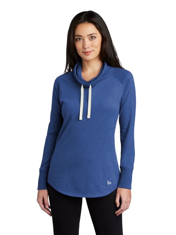 Women's Sueded Cotton Blend Cowl Tee Thumbnail